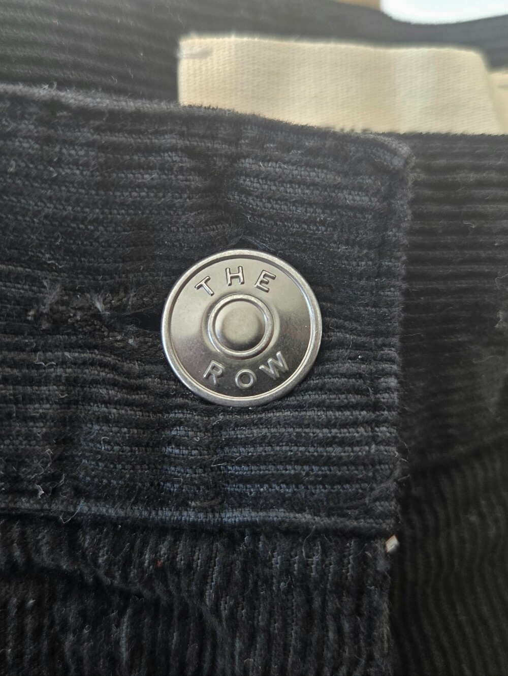 The Row Chan Black Corduroy Wide Leg Pants - Picture 4 of 10